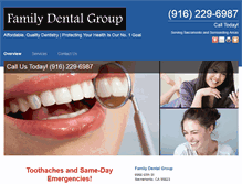 Tablet Screenshot of familydentistry-ca.com